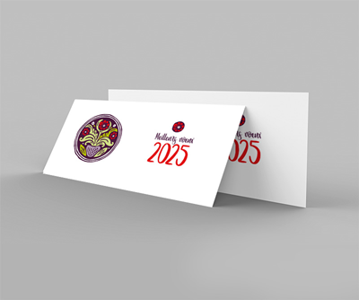 CARTE DE VOEUX "LIT CLOS"